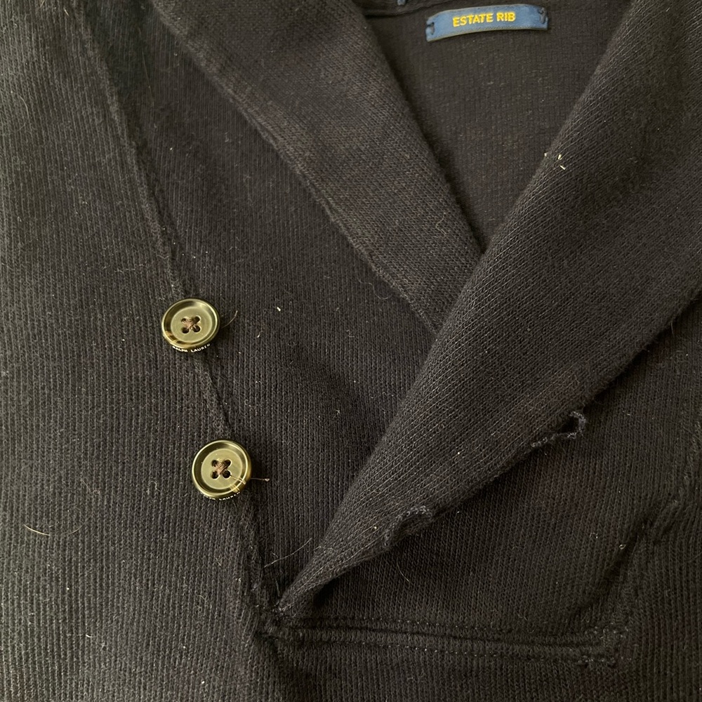 Polo Ralph Lauren Navy Estate Rib Sweater - Picture 2 of 7